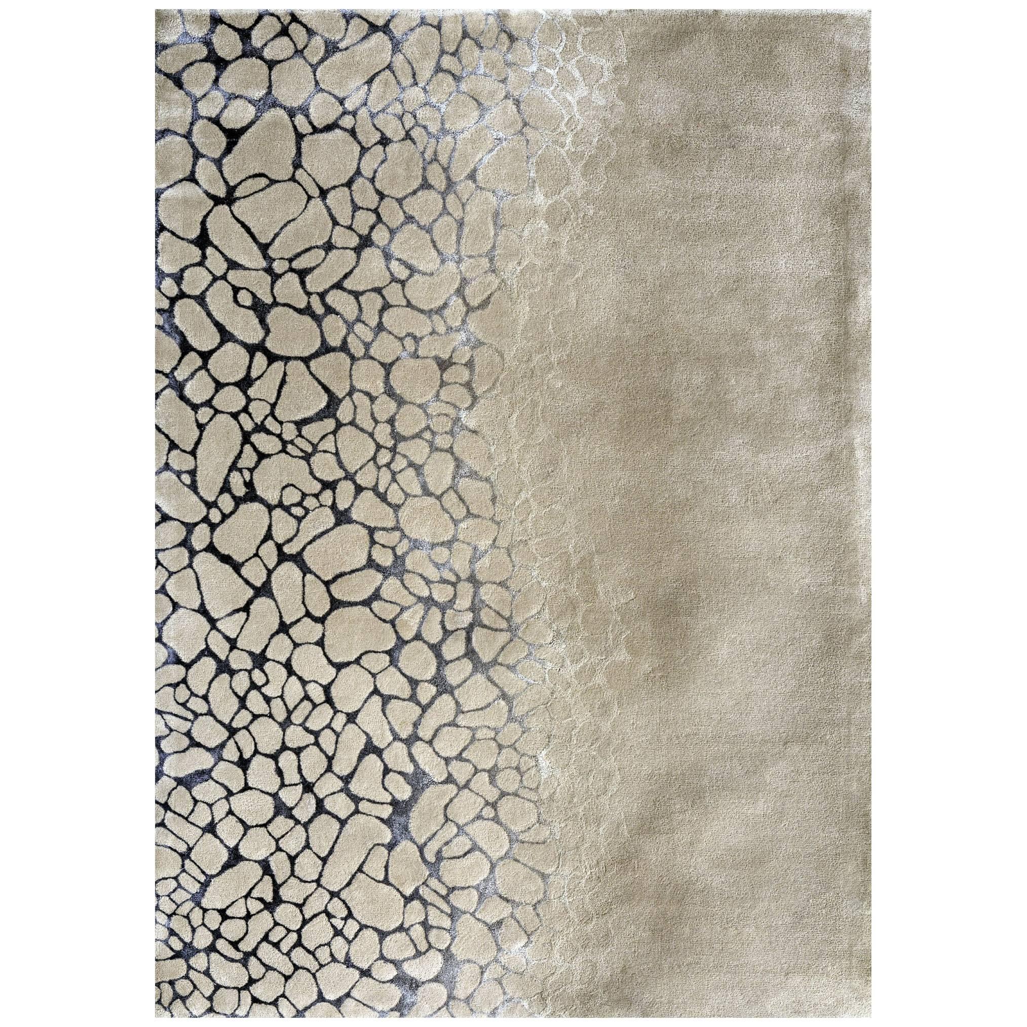 'Elba' Rug by Esti Barnes for Topfloor by Esti Hand-Tufted in Wool and Silk For Sale