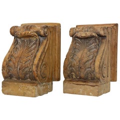 Pair of 19th Century Marble Corbels or Bookends