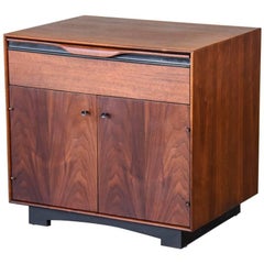 Single Walnut Nightstand by John Kapel for Glenn of California