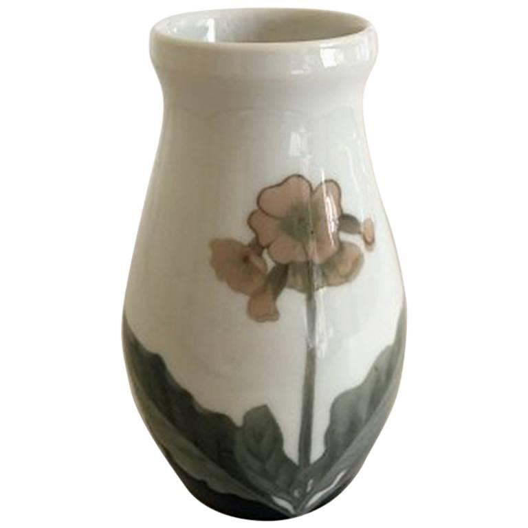 Bing and Grondahl Art Nouveau Vase with Flower For Sale at 1stDibs