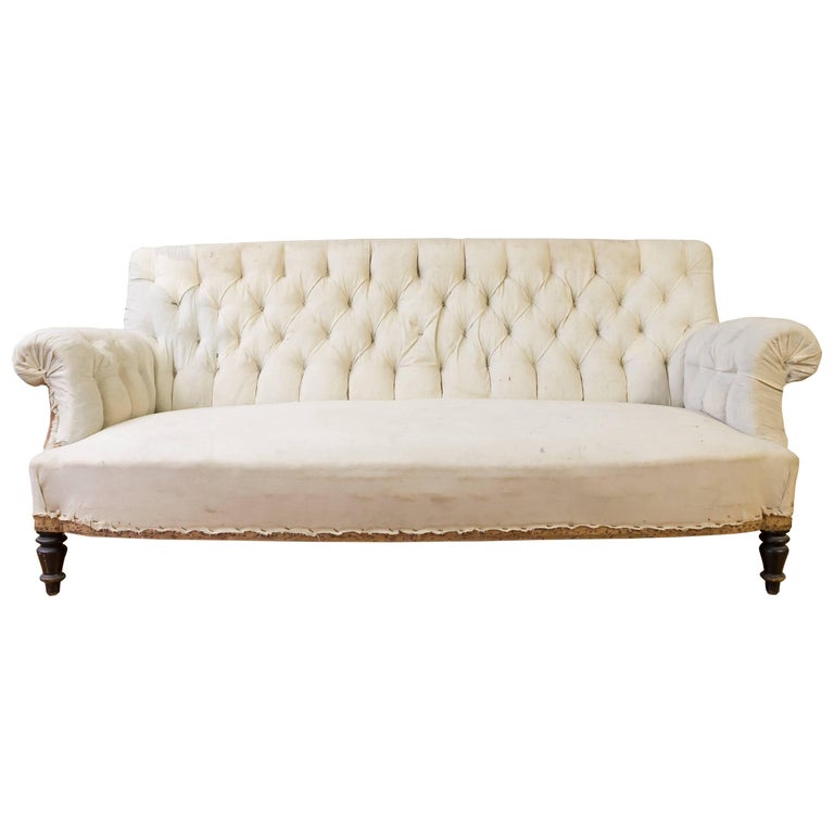 19th Century French Tufted Sofa For At 1stdibs 19th Century French Tufted Sofa For