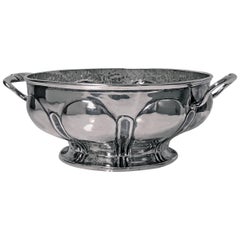 1940s Mexican Silver Bowl, Mendoza, circa 1930