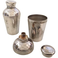 Vintage Napier Signed Miniature Art Deco Style Cocktail Shakers