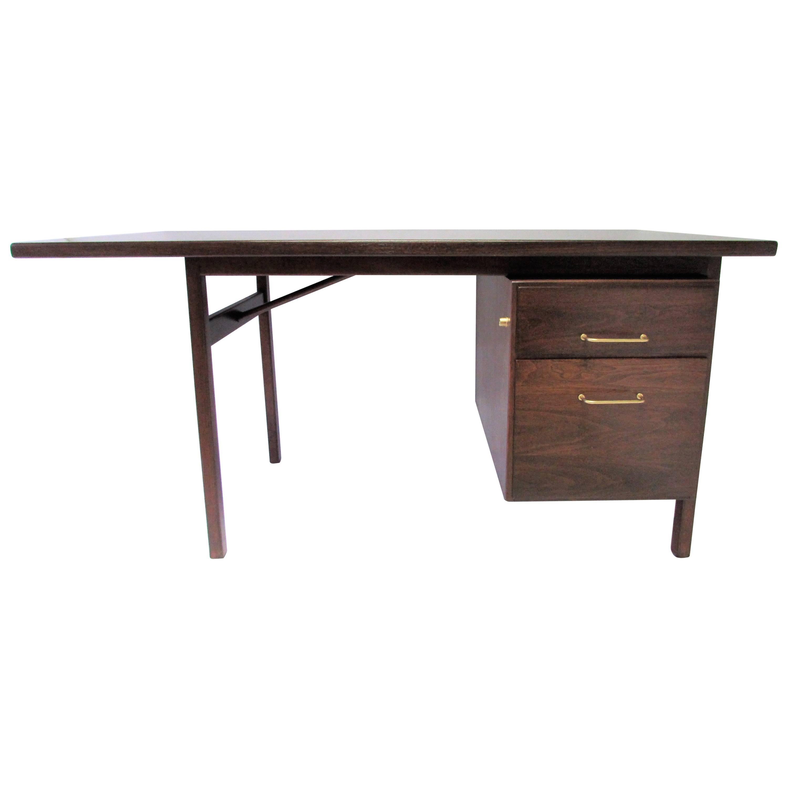 Executive Desk Attributed to Jens Risom For Sale