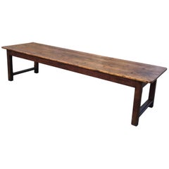 Farmhouse table , long and wide pine topped Antique Farmhouse table , long and wide pine topped