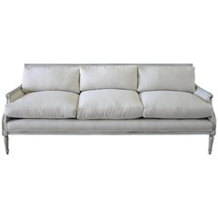 20th Century Louis XVI Style Painted and Upholstered Sofa