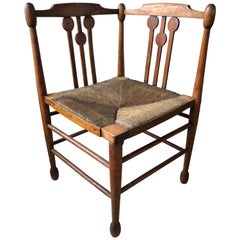 English Arts & Crafts Period Corner Chair