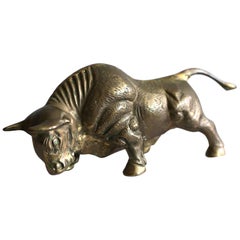 Mid-century Brass Bull c. 1960s