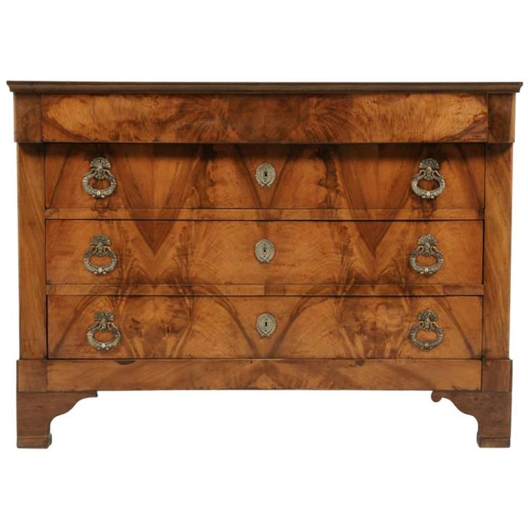 French Empire-Style Walnut Commode