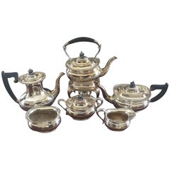 Six-Piece Sheffield Silver Plate Coffee and Tea Service