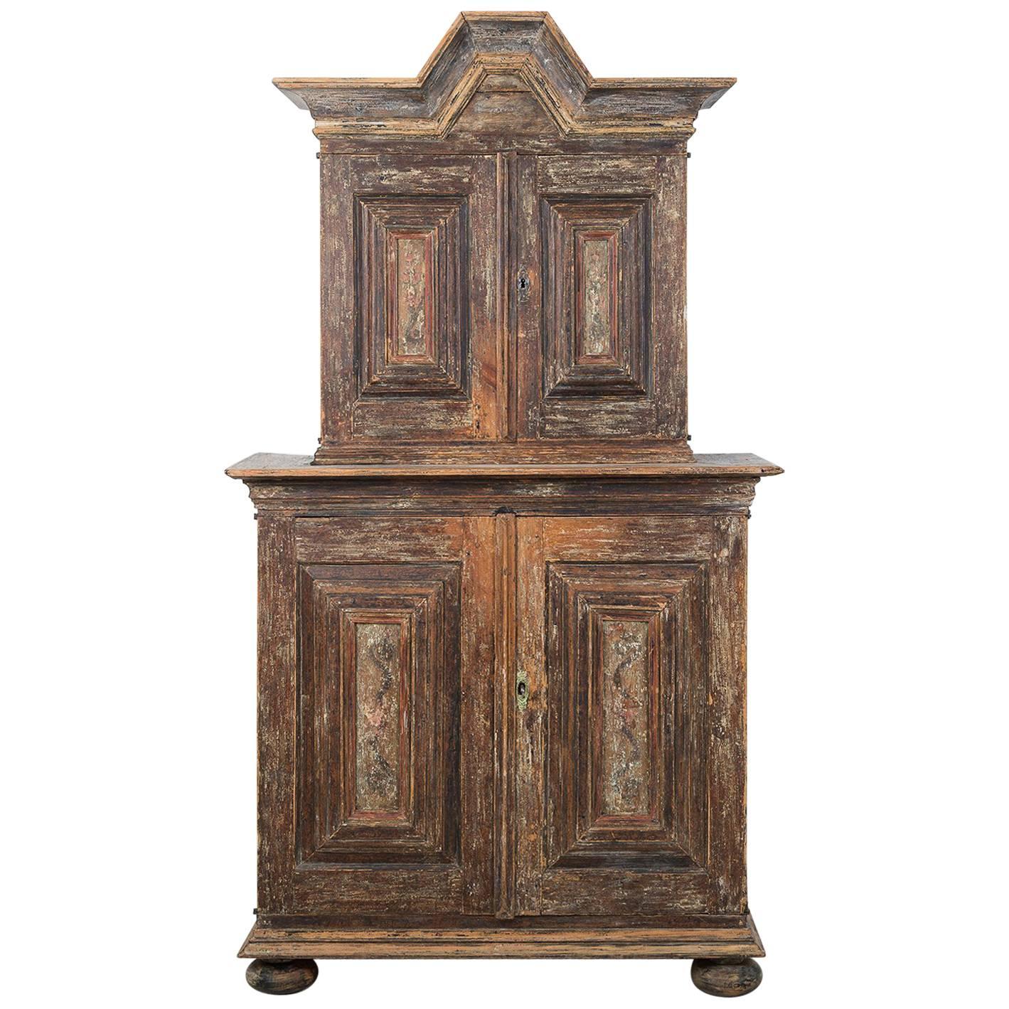 18th Century Swedish Baroque Cupboard