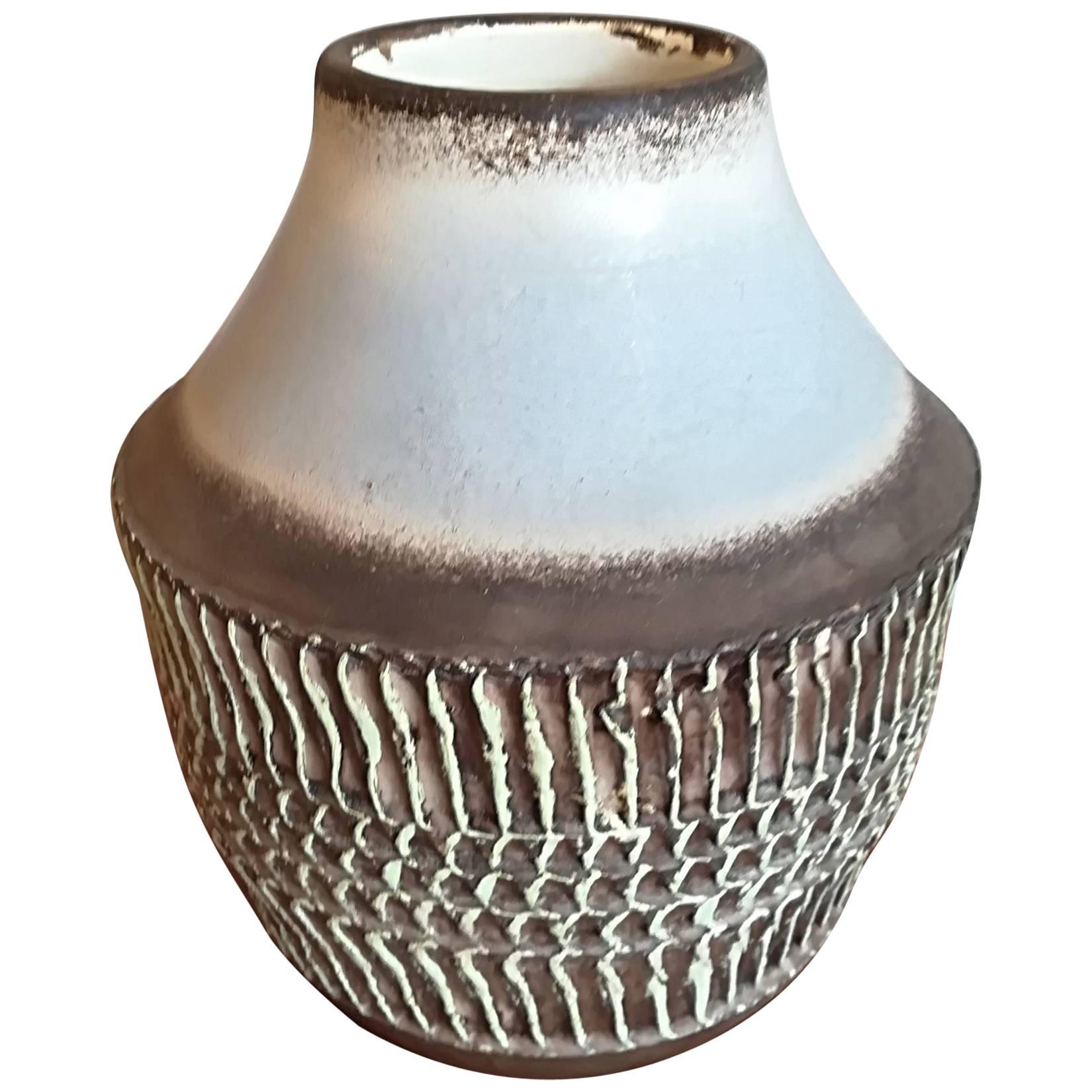 Jean Besnard Art Deco Ceramic Vase, circa 1930