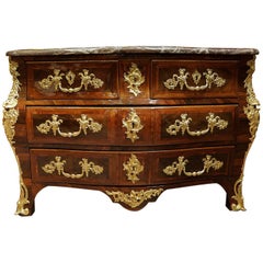 Mid-18th Century French Louis XV Period Commode Sign by Nicolas Berthelmi