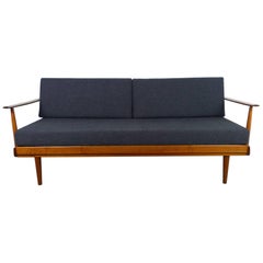 Extendible Daybed with Walnut Frame from Walter Knoll, Germany, 1950s