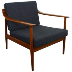 Armchair with Walnut Frame from Walter Knoll, Germany, 1950s