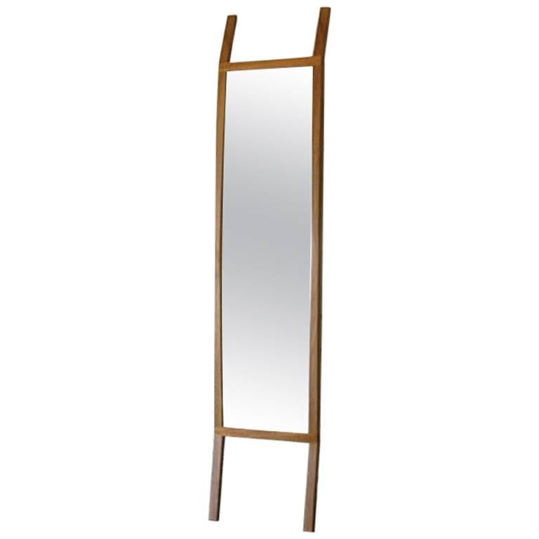 Mirror, Full Length, Leaning, Modern, Bedroom, Hardwood, Rift, Wood, Semigood  For Sale