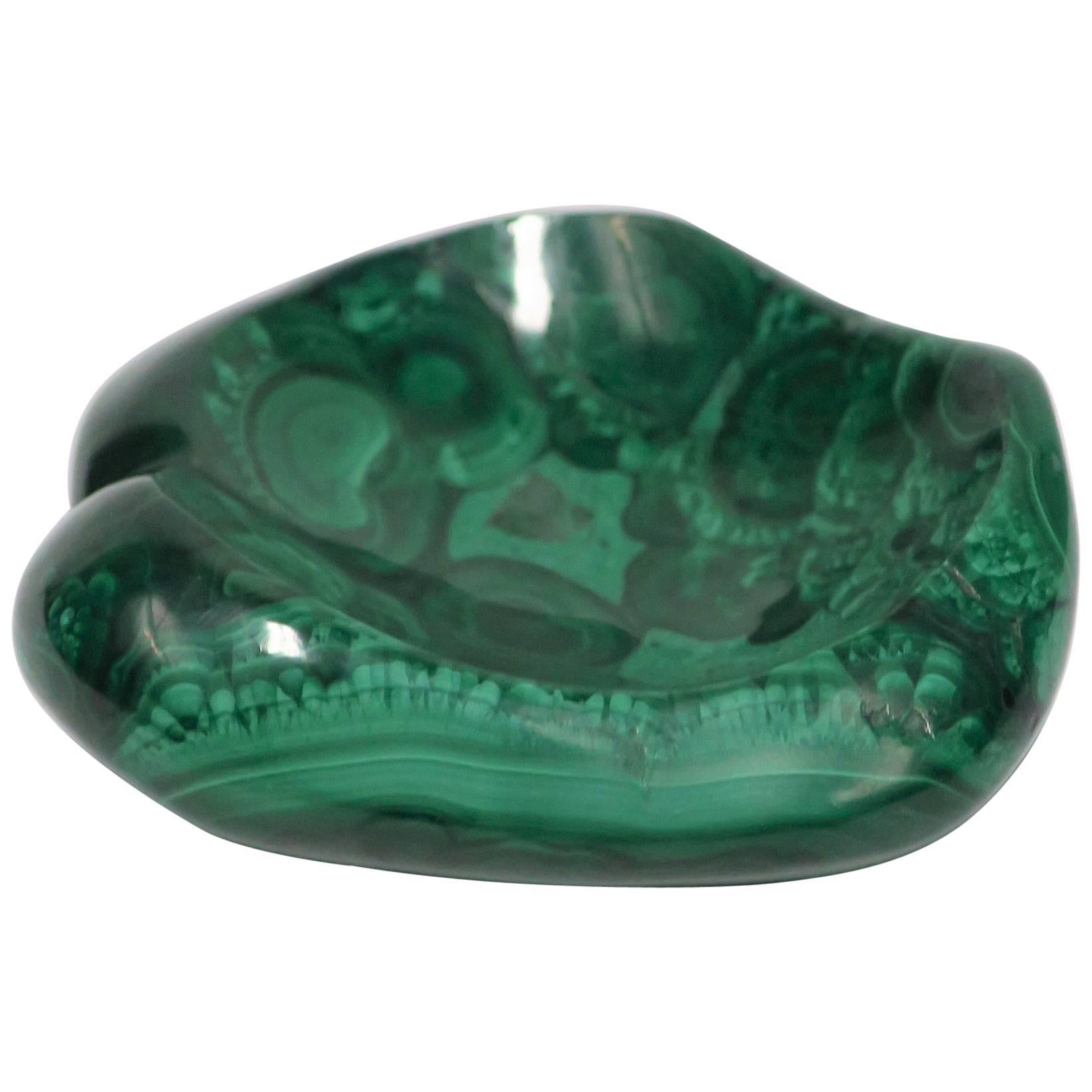 Emerald Green Malachite Bowl