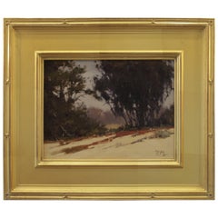 Used Brian Blood California Impressionist Pebble Beach Eucalyptus