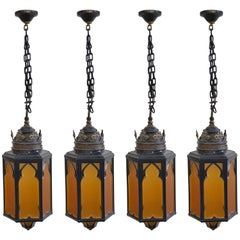 Antique Four Gothic Pendant Lights 