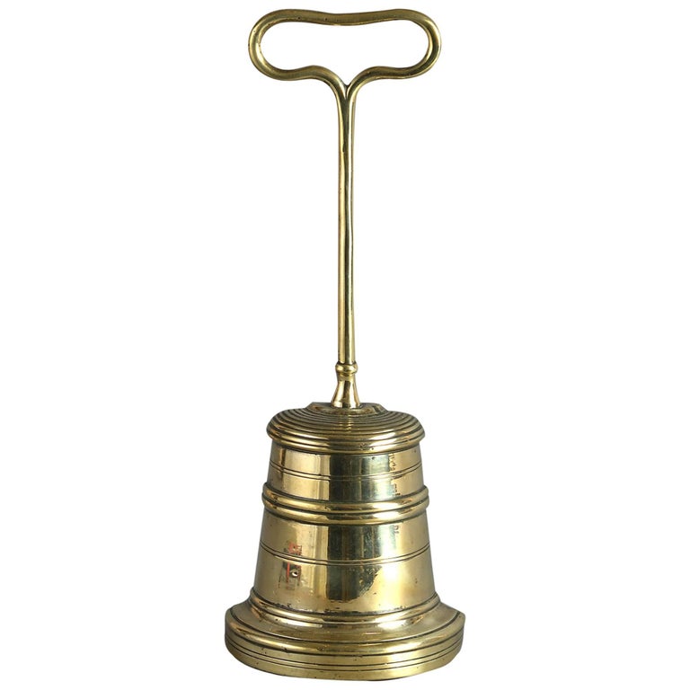 19th Century Brass Bell Form Doorstop at 1stdibs