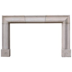 Early 19th Century English Cotswold Limestone Bolection Fire Surround