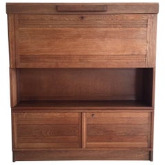 Modest bookcase, secretaire in Oak by Gebroeders Reens, 1930s