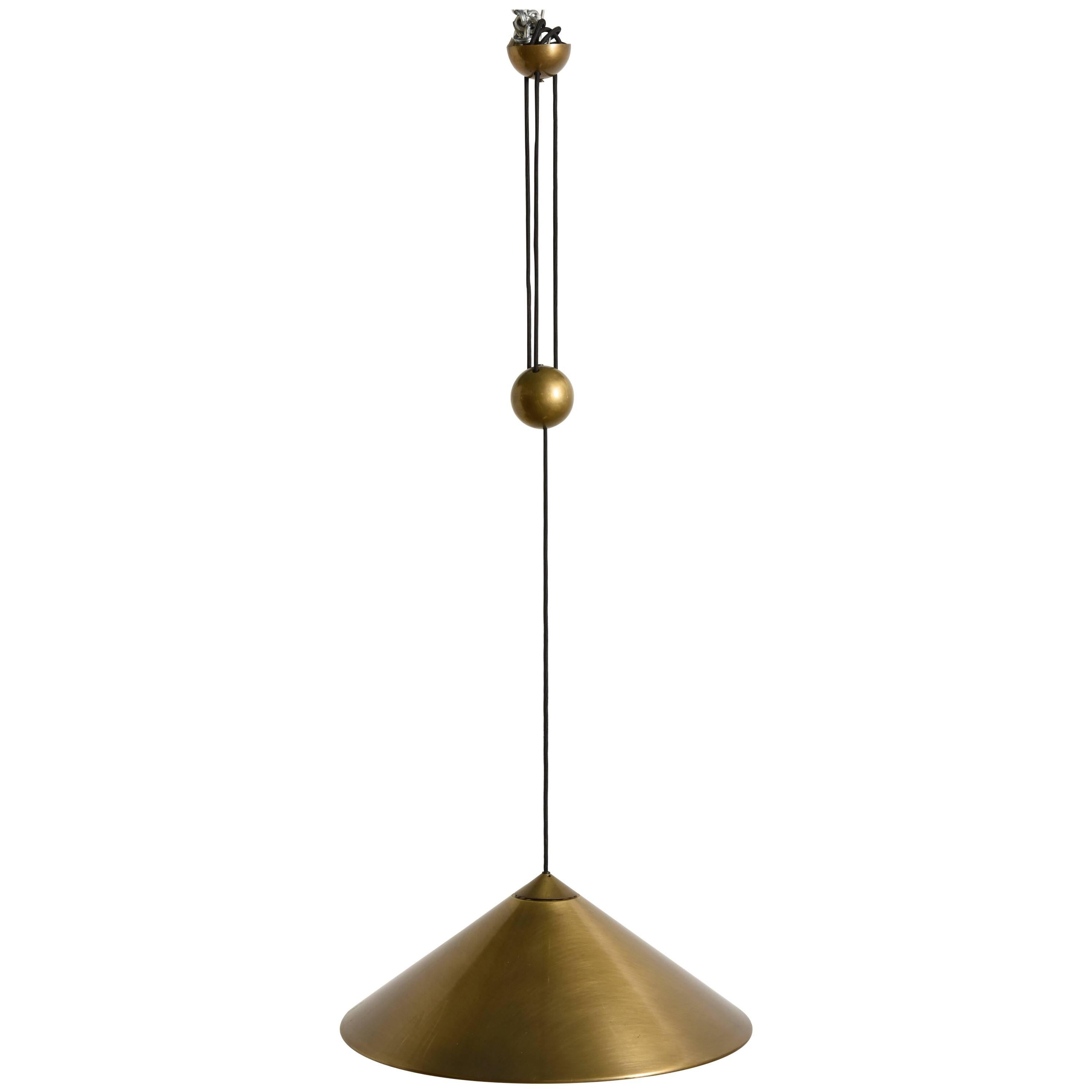 Keos Counter Balance Brass Pendant by Florian Schulz, Germany