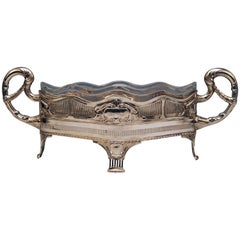 Silver 800 Flower Bowl Jardiniere Austria Art Nouveau, circa 1911