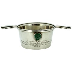 Belmont Manor & Golf Club Bermuda Silver Trophy Tea Strainer, Adie Brothers Ltd