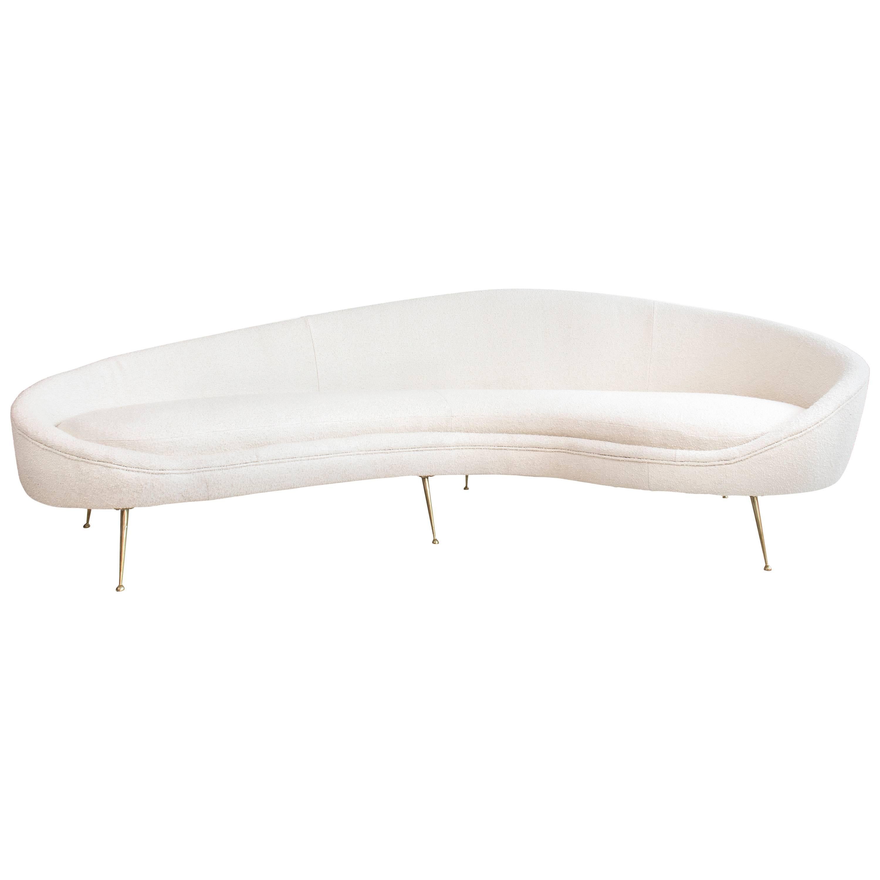 Organic-Form Sofa by Federico Munari, circa 1950, Italy