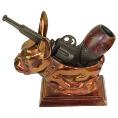 Vintage Französisch Smoking Gun Pfeife mit abnehmbaren Bowl