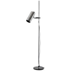 Iconic Maria Pergay stainless steel floor lamp for Ugine-Gueugnon, circa 1968