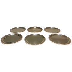 Set of Six Silver Dishes