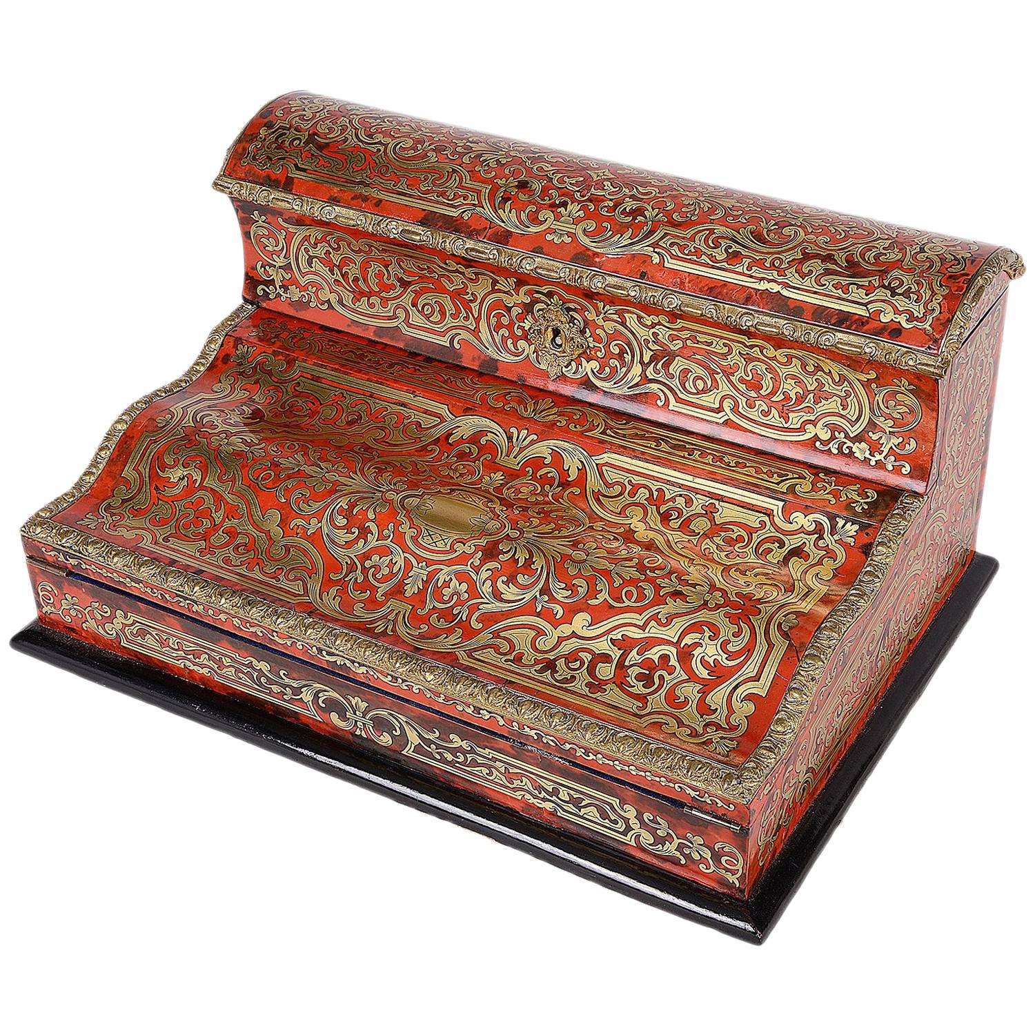 19th Century French Boulle Stationary Box