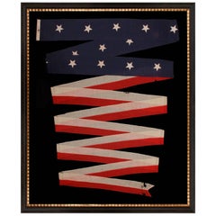 U.S Navy Commission Homeward Bound Pennant with 14 Stars, Made by El Rowe & Sons