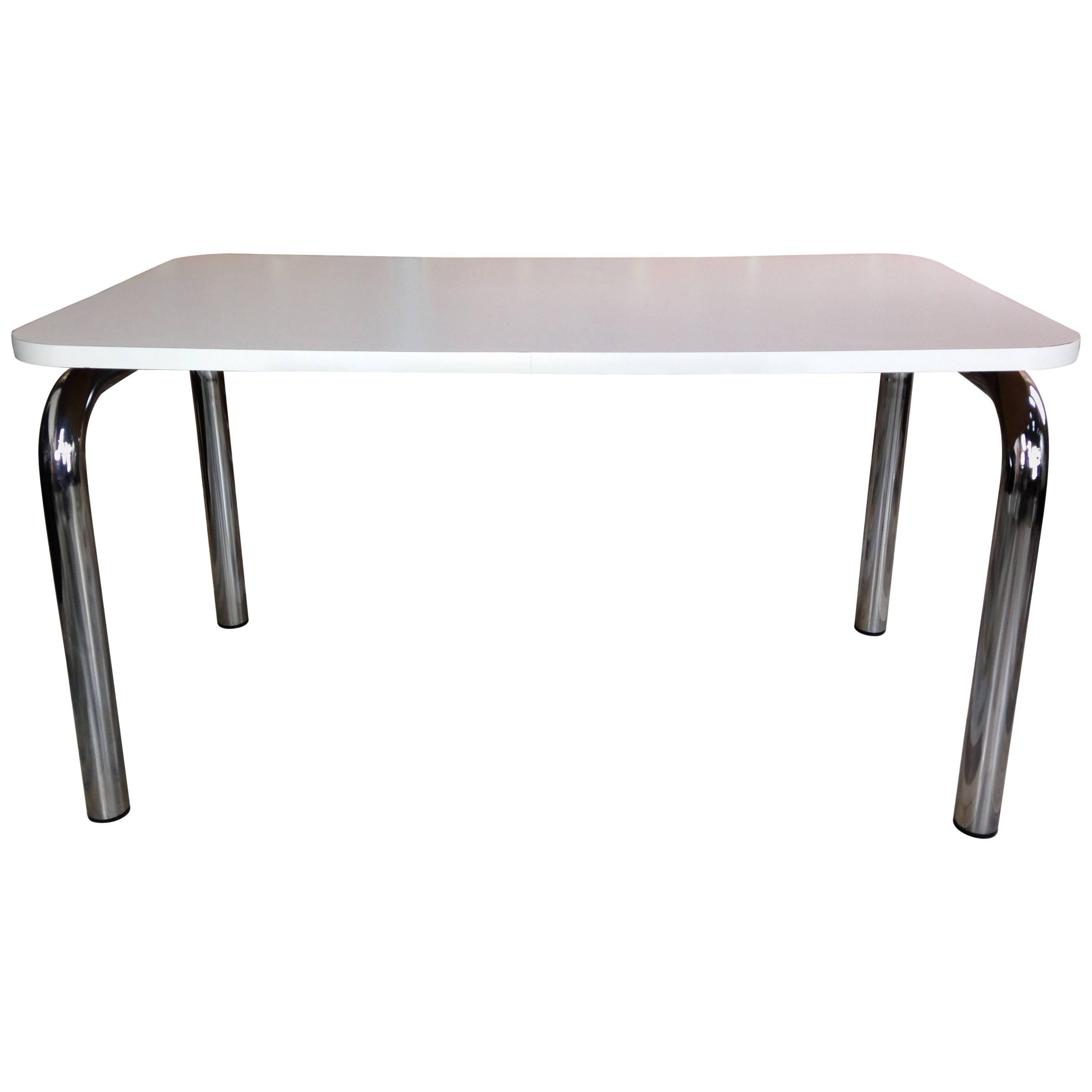 Dutch Design Of The 60's Chrome And Formica Dining Table