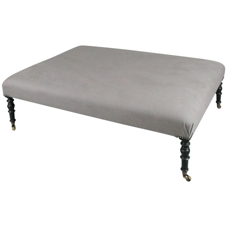 Large Upholstered Ottoman by John Derian at 1stDibs