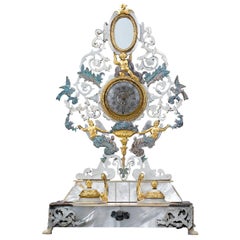 Palais Royal Tintenfass und Uhrenhalter aus dem 19. 