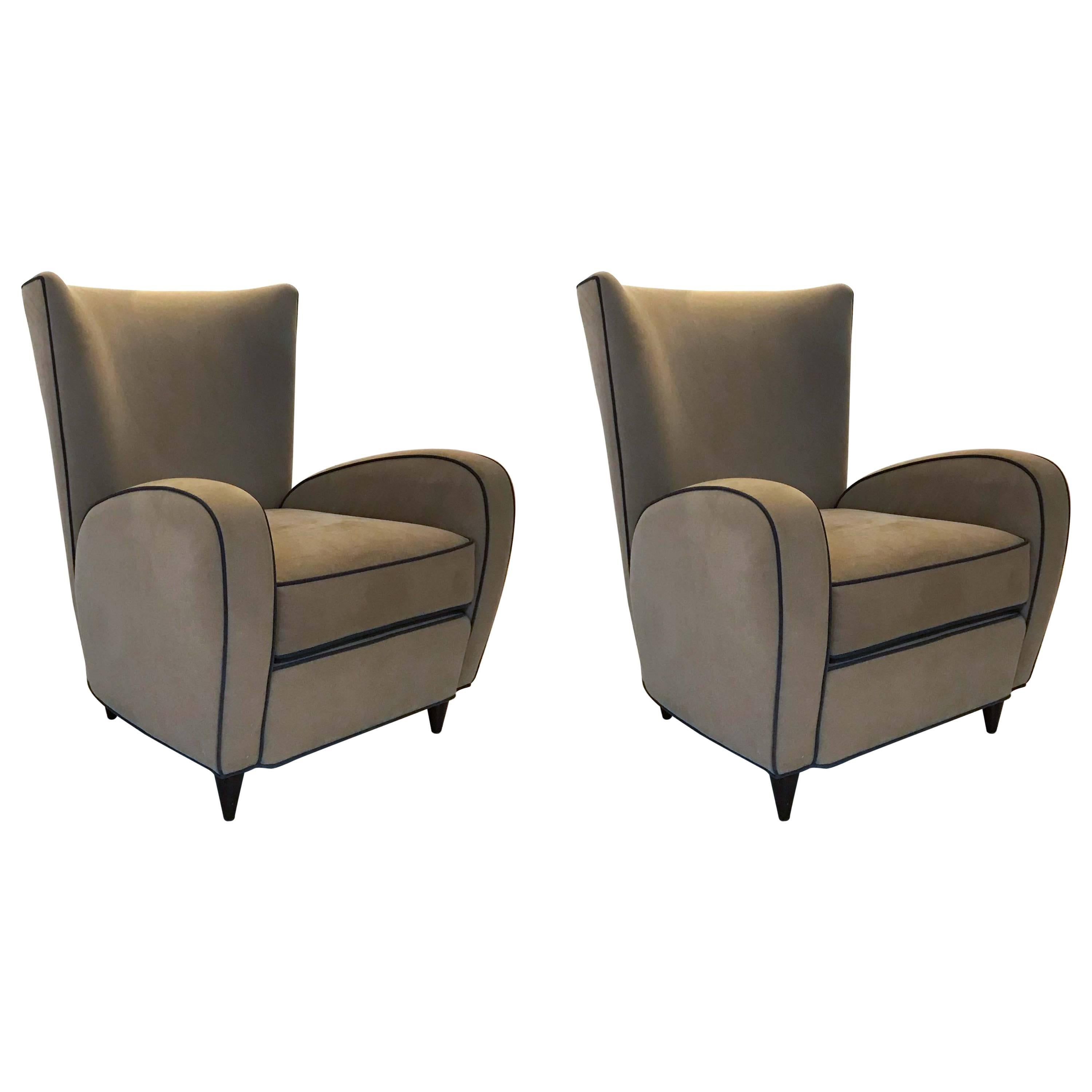 Pair of Paolo Buffa Armchairs For Sale