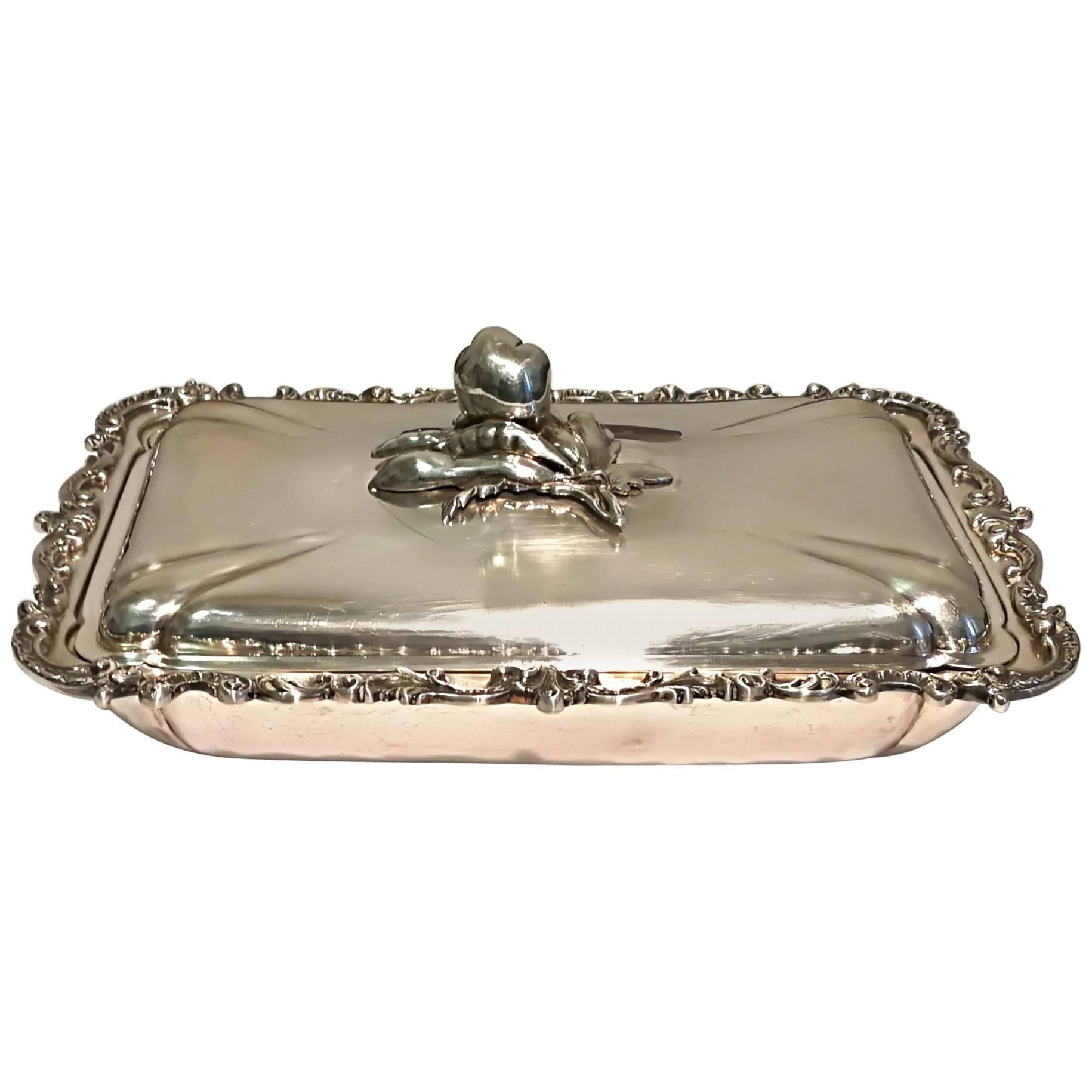 Silver Tray with Top For Sale