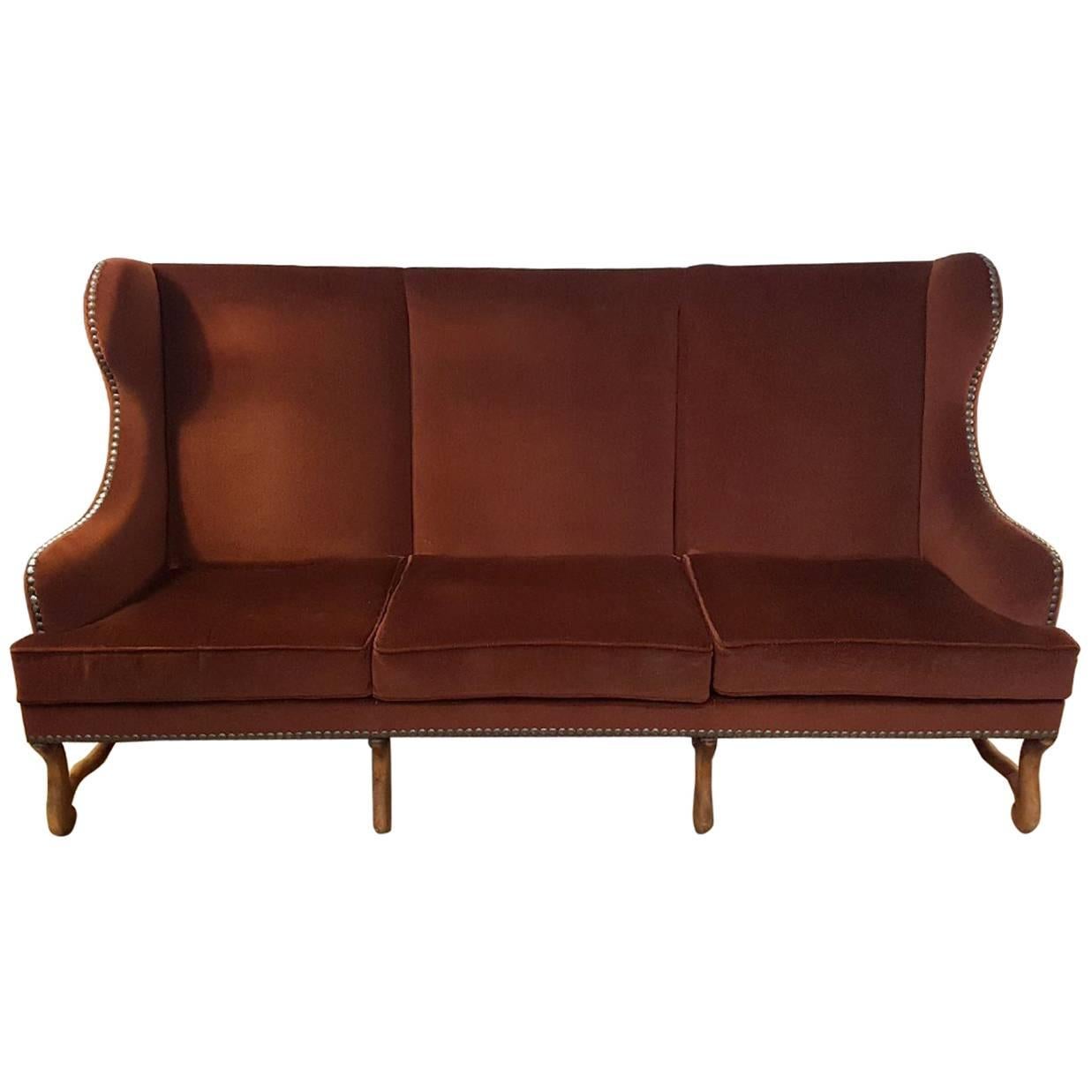 Louis XIII Large Sofa "Os De Mouton"