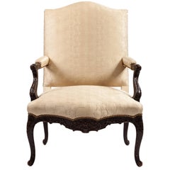 George III Mahogany Library Chair