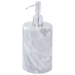 Handmade Rounded Soap Dispenser in Grey Bardiglio Marble