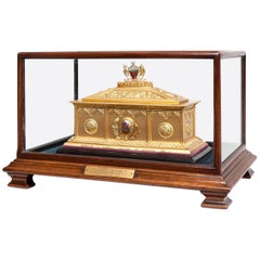 19th Century Silver Gilt Presentation Casket Awarded to Alderman Abel Heywood