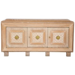 French Art Deco Cerused Oak Sideboard or Buffet