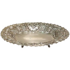 Used Embossed Silver Centrepiece 