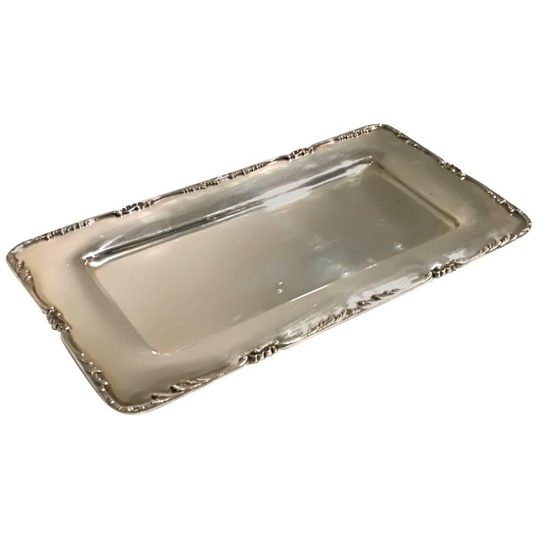 Chrome Plated 3 Tier Sweets Tray with Butterfly Handle 96-006-9591 Silver