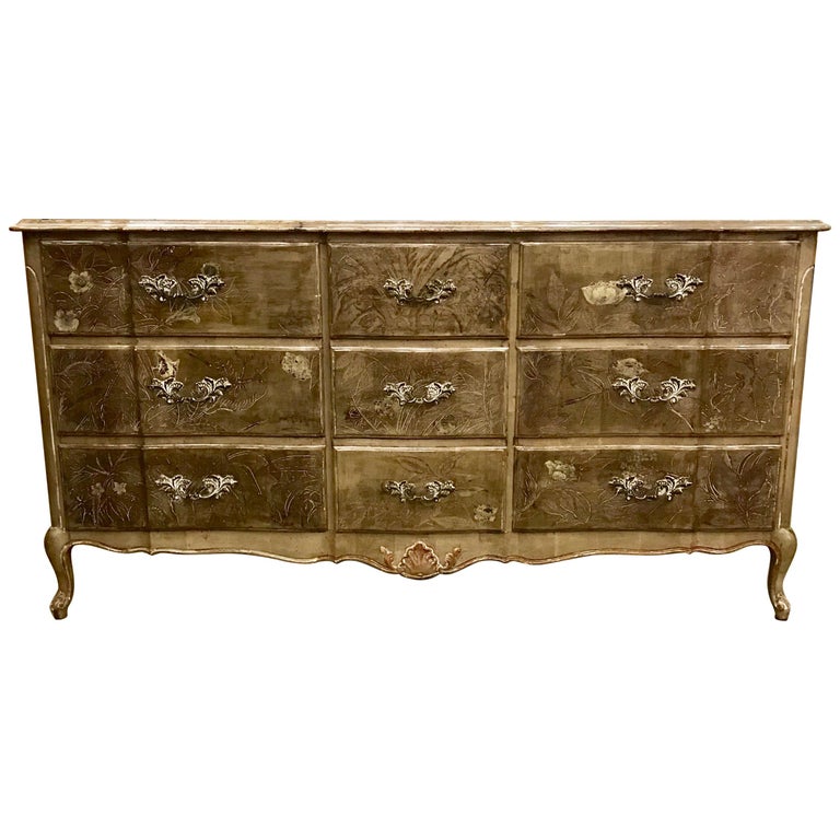 Silver Leaf Max Kuehne Dresser For Sale At 1stdibs