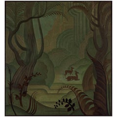 Art Deco Lacquered Panel