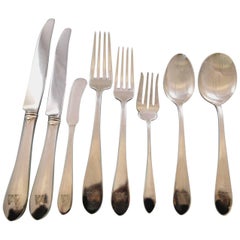 Gorham Plain by Gorham Sterling Silver Flatware Set for 12 Service 95 pcs Dinner